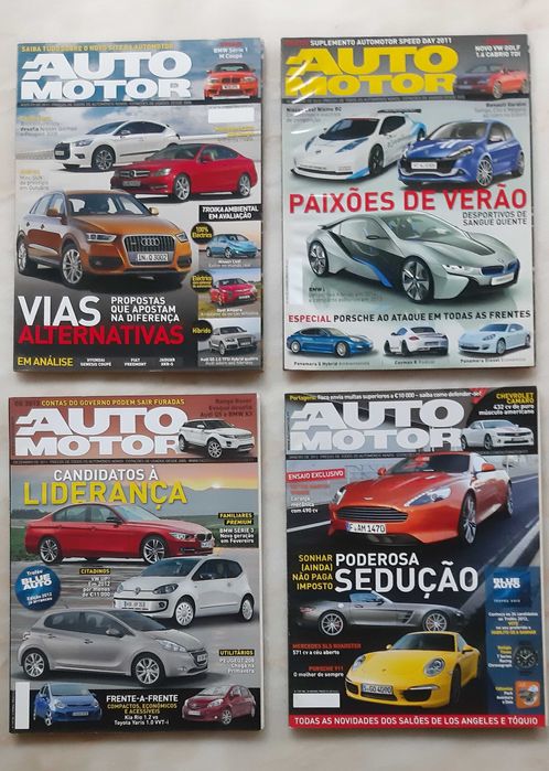 9 Revistas antigas de automóveis  - 10€