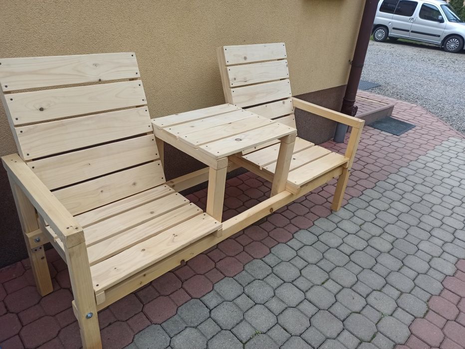 Ławka drewniana ogrodowa