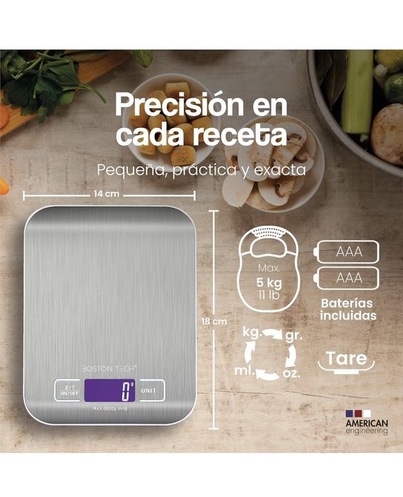 Balança de cozinha digital tech capacidade 5Kg