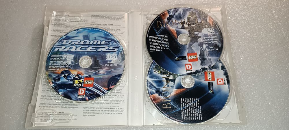 Raro Jogos antigos LEGO pra PC Bionicle/Drone Racers