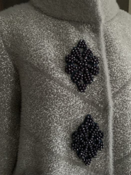 Płaszcz ze stójką typu alpaka