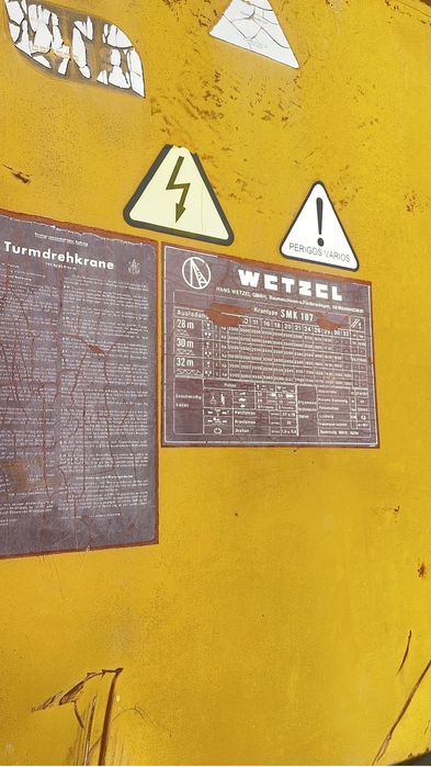 Grua automontante wetzel tipo torre 28x32