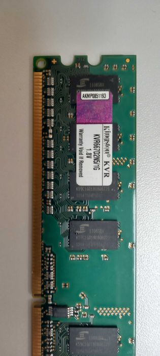 Pamięć DDR2 Kingston 1GB 667MHz - KVR667D2N5/1G