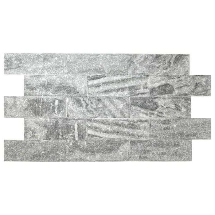 Płytka marmur Cloudy Black 30x10x1,5 cm Elewacja Fasada kamień 36x10