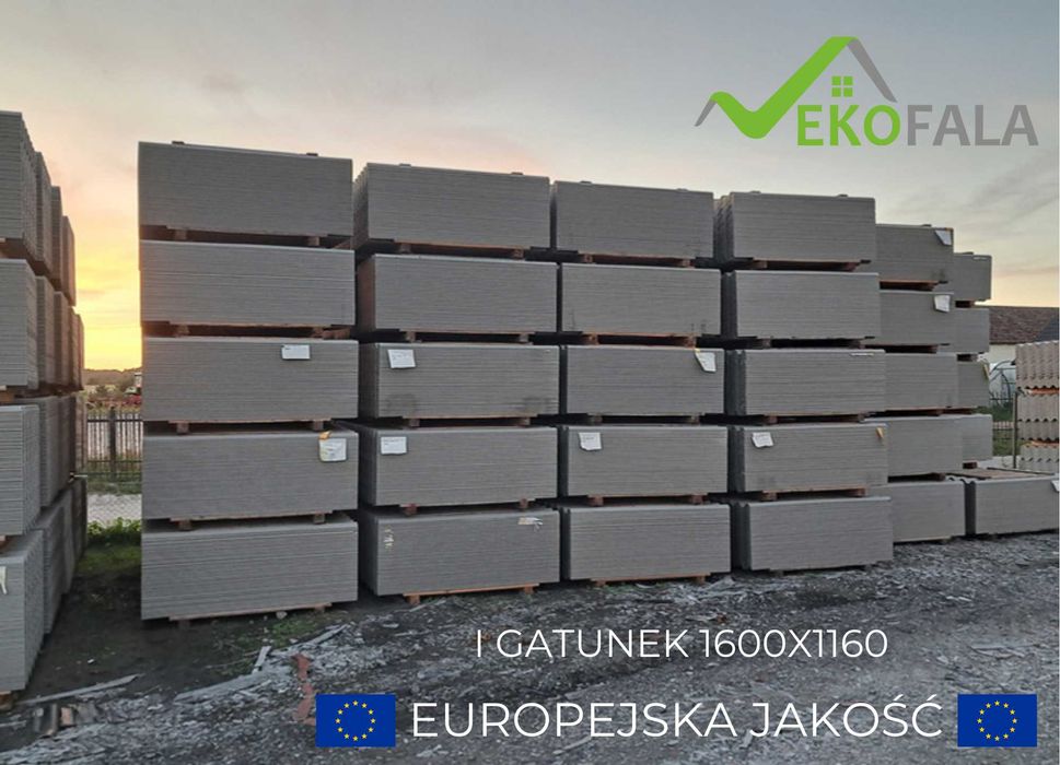 Płyta cementowa EkoFala -Pokrycie Dachowe Obora Chlewnia Ferma Kurnik