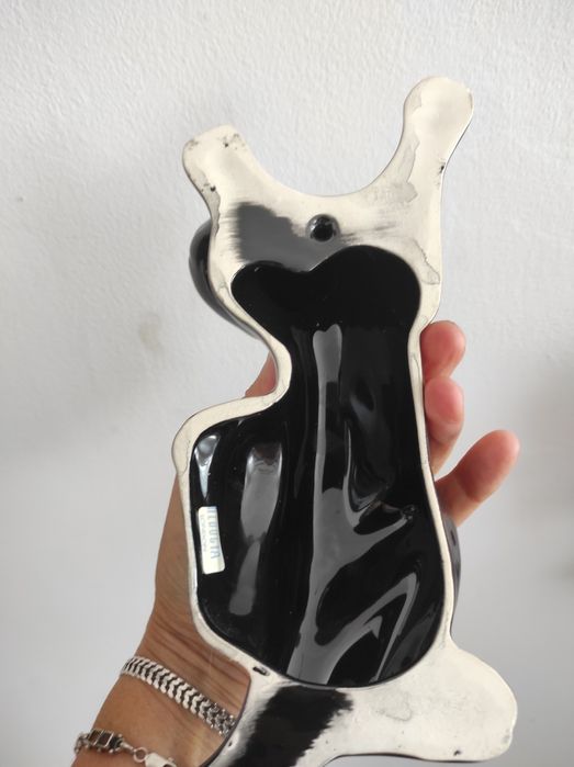 Czarny kot ozdoba ceramiczna do powiedzenia Londyn