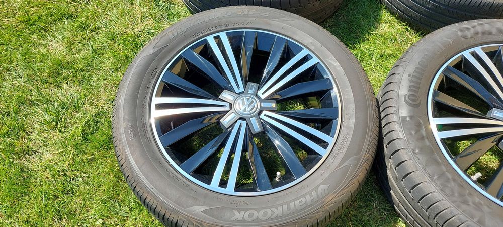 felgi aluminiowe 18 vw tiguan t-roc 5x112 oryginalne czujniki