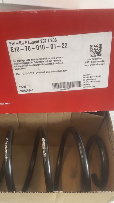 Molas Eibach Pro-kit Peugeot 207/ 208