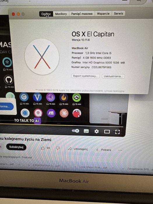 MacBook air laptop
