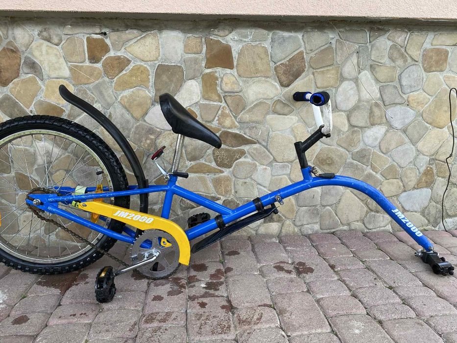 дитячий велоприцеп-(тандем)