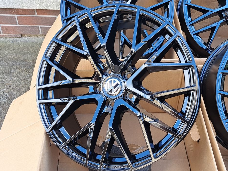 ALUFELGI VW 17 5x112 Turan Passat Golf Jetta Scirocco Caddy BLACK CA20