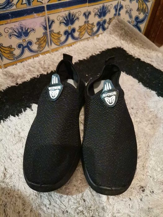 Sapatos Confortáveis Homem Cor Preta Nr.39
