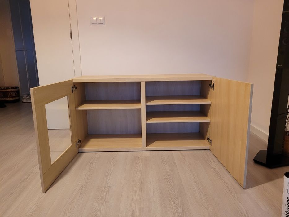 2x Estrutura de movel Ikea Besta cor pinho