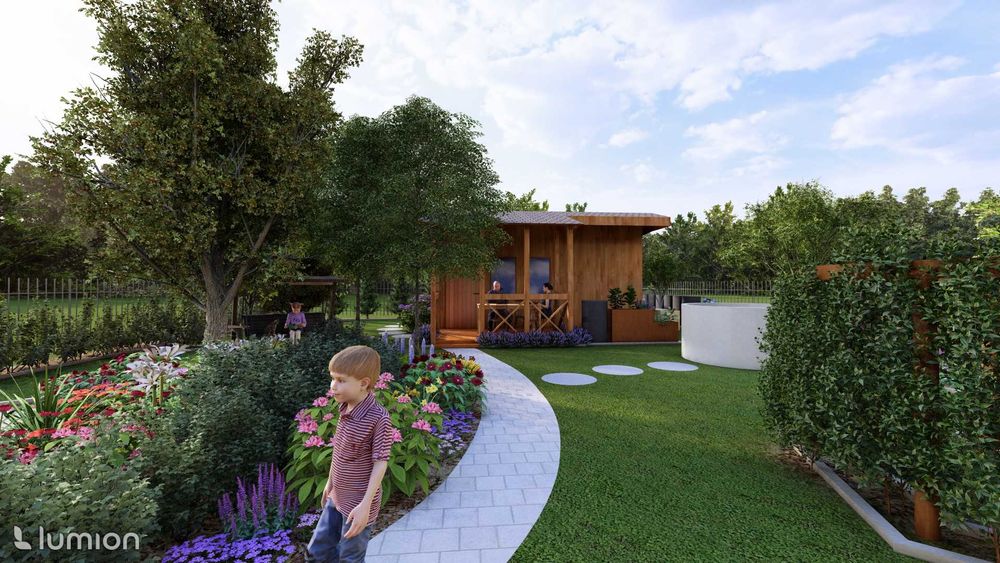 Projektowanie ogrodów | Rzuty 2D i wizualizacje 3D | Cała Polska