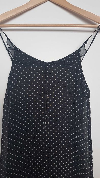 Armani junior sukienka zwiewna w groszki 40 L