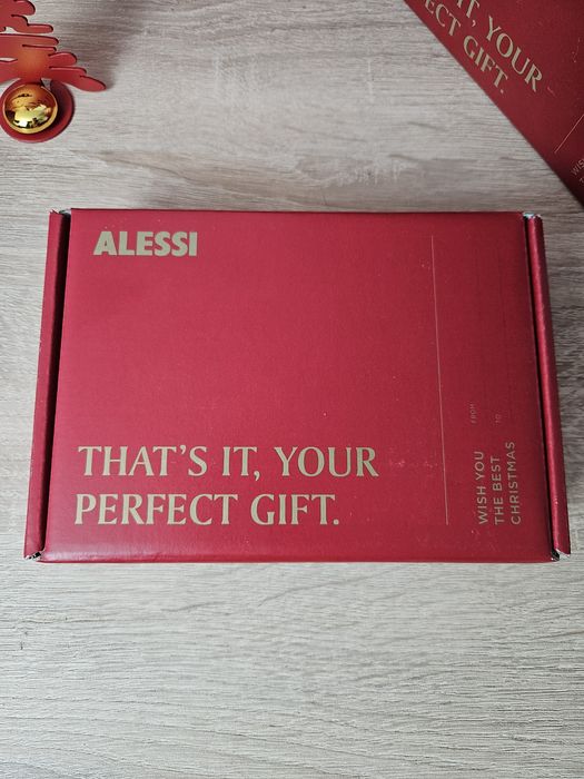 Ozdoba Świąteczna Alessi Bark choinka  pozłacana  porcelana