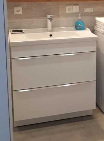 Szafka nowa pod umywalkę plus umywalka z syfonem komplet 80cm