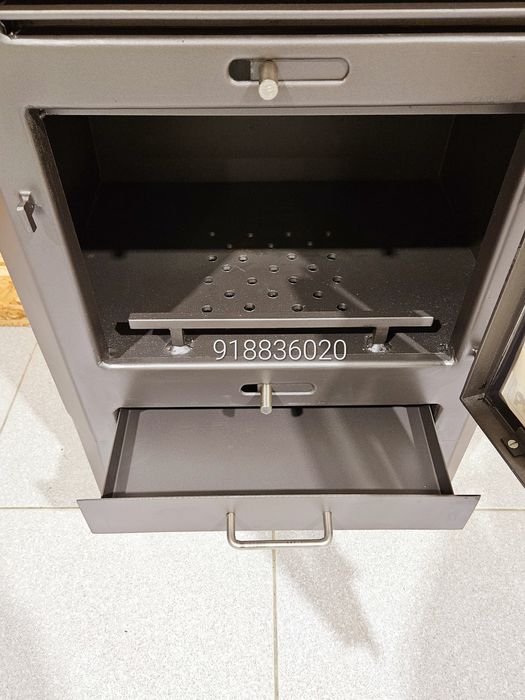 Salamandra Com Forno a Lenha NOVAS - 10.4Kw - FABRICADO PORTUGAL