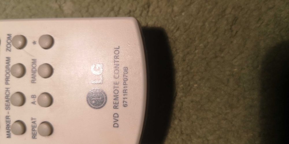 Pilot Lg 6711R1P070B DVD Remote Control sprawny