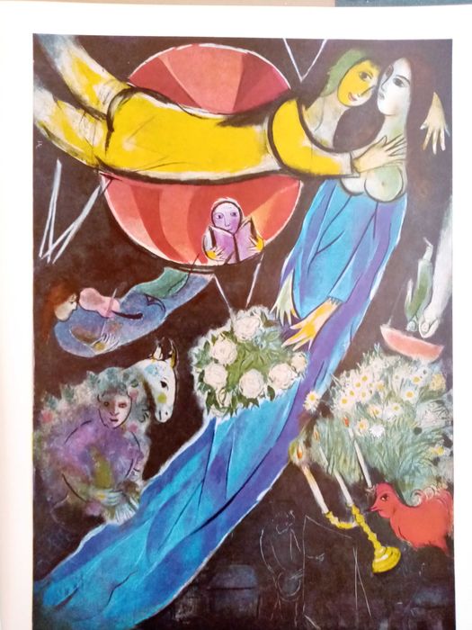 Conjunto de Estampas de Chagall - Album d' Art Skira, 1966 MUITO RARO