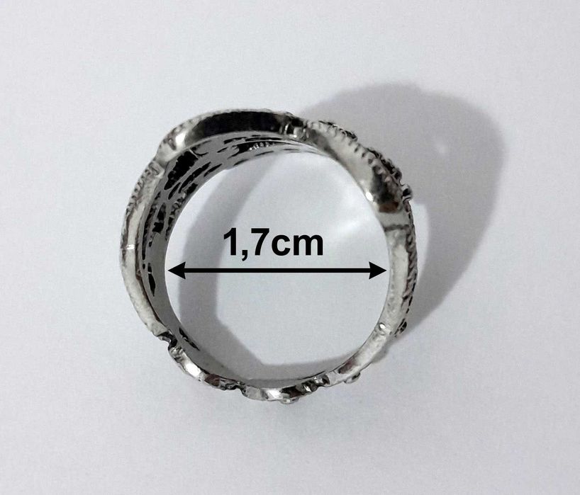 Anel em metal com banho de prata Zara (senhora)