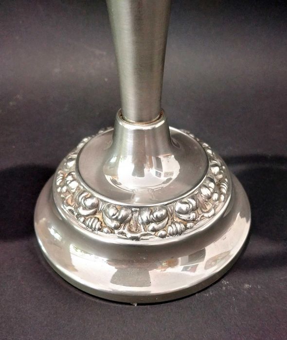 Świecznik plater 3-ramienny angielski sygnowany