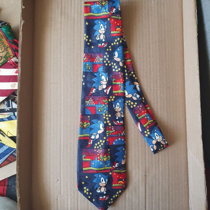 Krawat niebieski jeż Sonic(k-8) OK