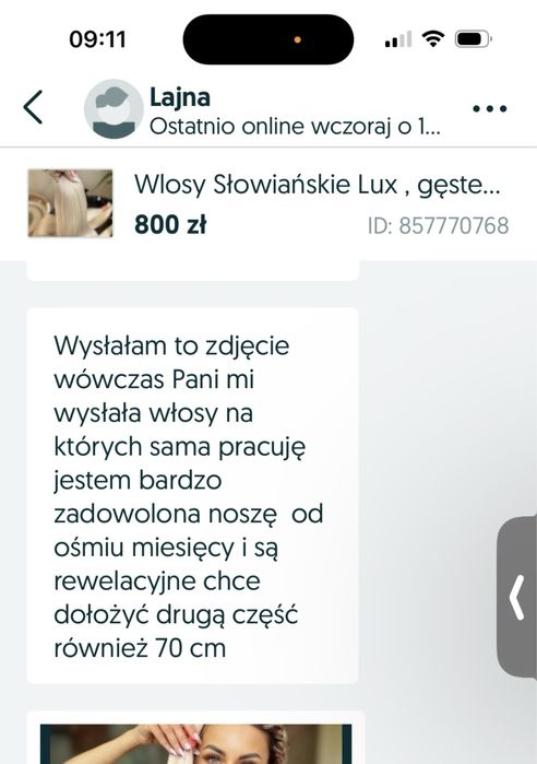 Wlosy dziewicze 138g 51cm refleksy  , zalozenie