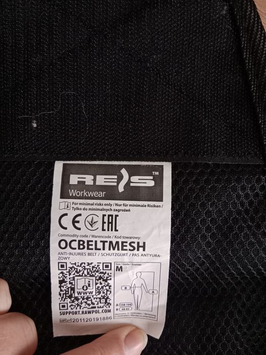 Pas stabilizujący, antyprzeciążeniowy, na szelkach
