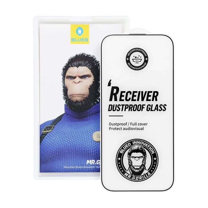 Szkło Hartowane 5D do iPhone 17 PRO Mr. Monkey Glass (Large Arc Edge Strong Dustproof) czarne
