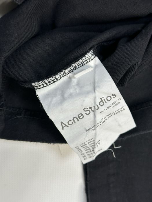 Acne Studios STOCKHOLM 1996 лонслив черный белый лонгслів футболка M L
