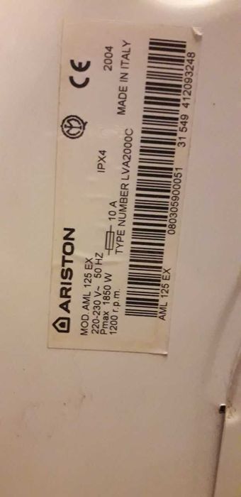 Máquina Ariston AML125 (para peças)