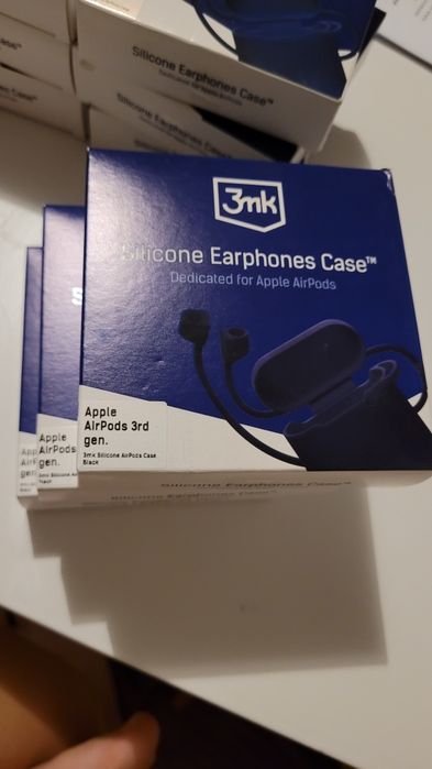 Etui na słuchawki 3MK silicone Airpods case 3rd gen. Czarne