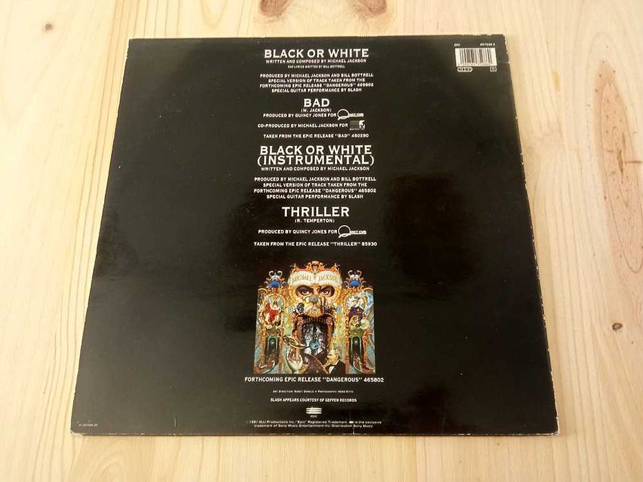 Disco de Vinil - Michael Jackson - Black or White
