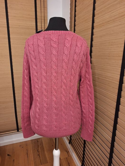 Ralph Lauren, męski sweter warkocz, r. S