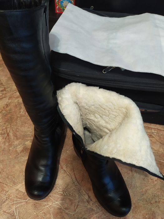 Зимние сапоги на платформе