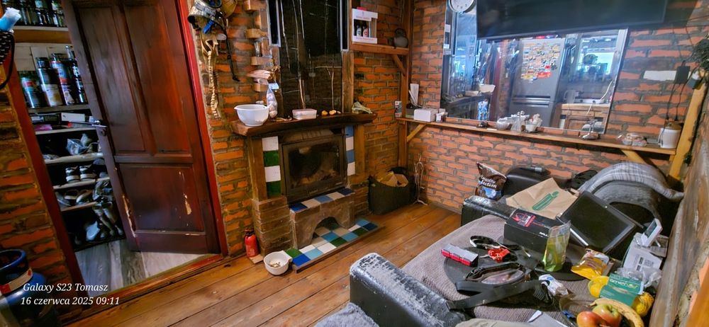 Działka ROD Żerżeń z murowanym domkiem