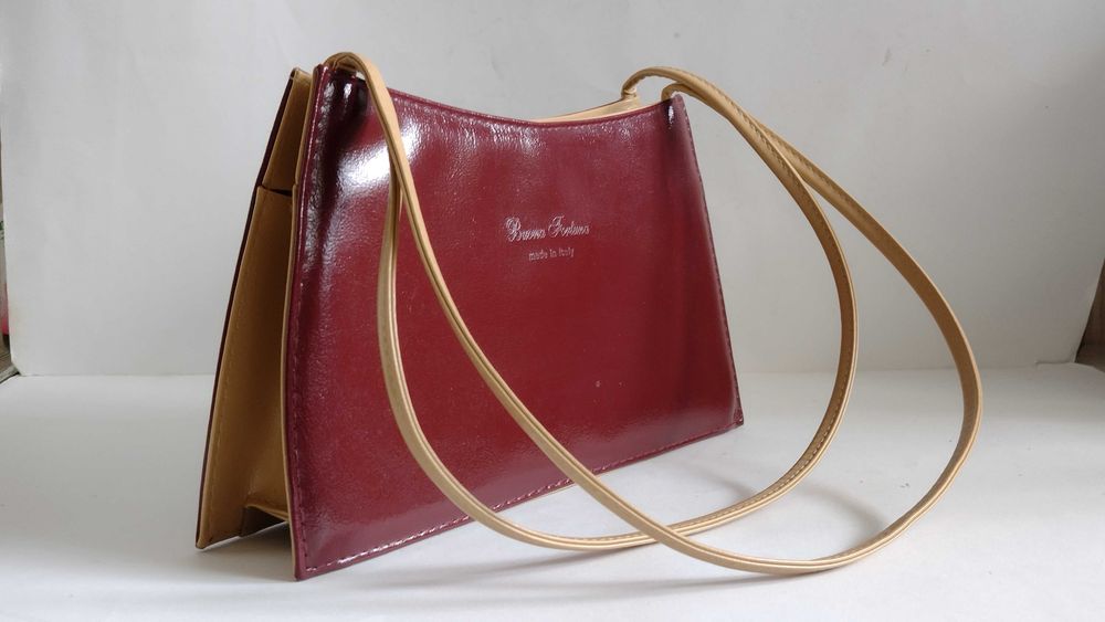 Torebka włoska w kolorze wiśni