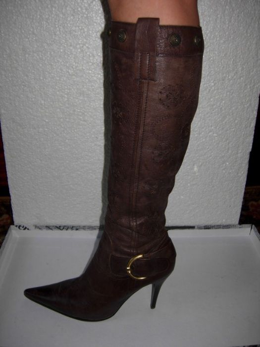 Сапоги женские кожаные 38 р.