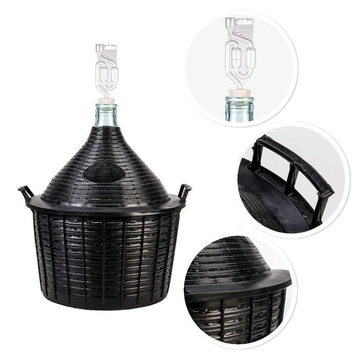 Balon - 25 l - dama galon dymion na wino w koszu