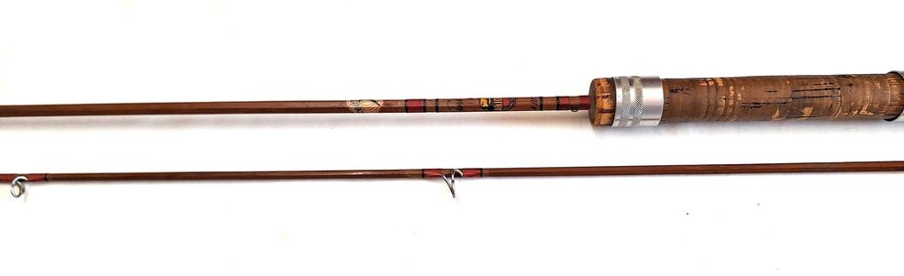 Cana de pesca de Bambu Hexagonal antiga - Arjon - #/// -7(De Coleção)