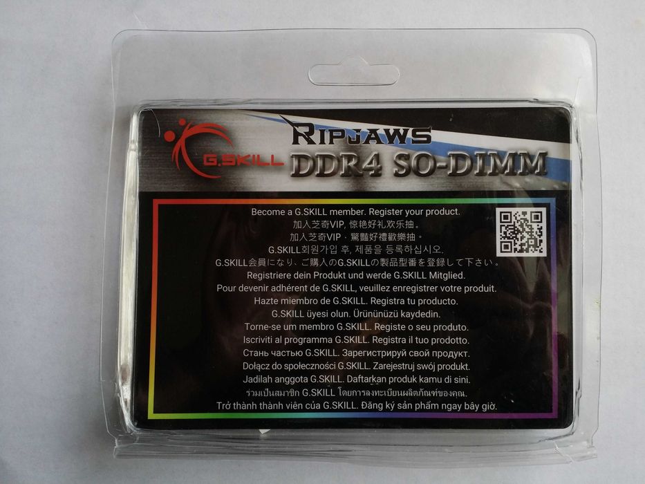 Память RAM DDR4 GSkill Ripjaws 64GB (2 x 32GB) SO-DIMM (не рабочая)