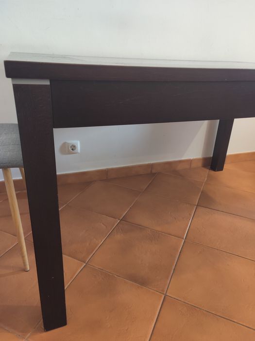 Mesa extensível madeira maciça 90*140 ou *180