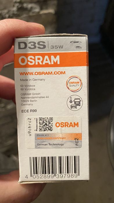 Żarniki Xenon D3S Osram