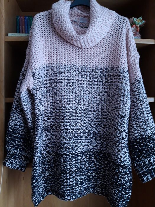 Dłuższy sweter oversize rozmiar 44/46/48/50/52  4XL  BodyFlirt