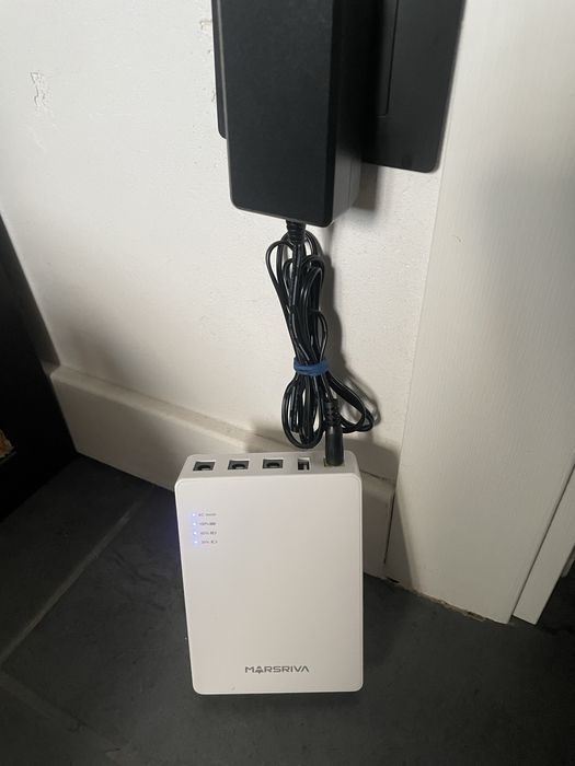 ДБЖ для роутера ONU MARSRIVA Smart Mini DC UPS KP3 White 10000мАч
