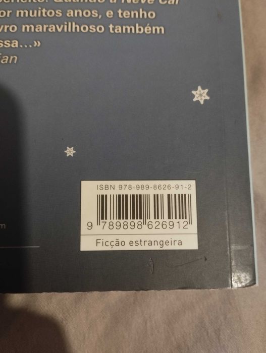 Livro "Quando a neve cai"