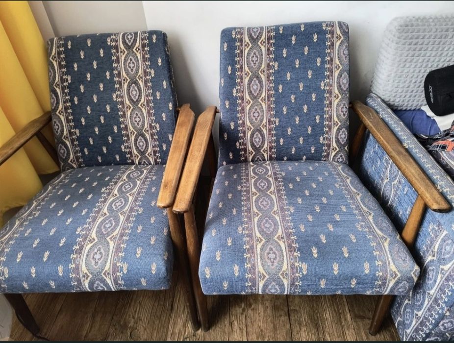 SOFA PRL dwu osobowa i dwa fotele