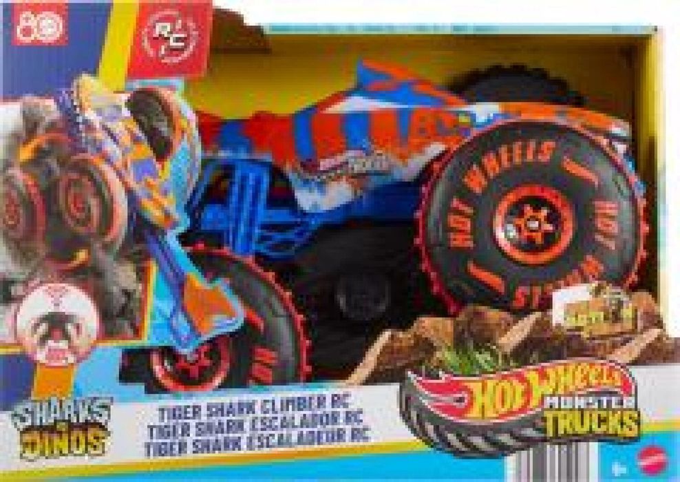 Hot Wheels Monster Trucks R/C Tiger Shark 1:15 pudełko,