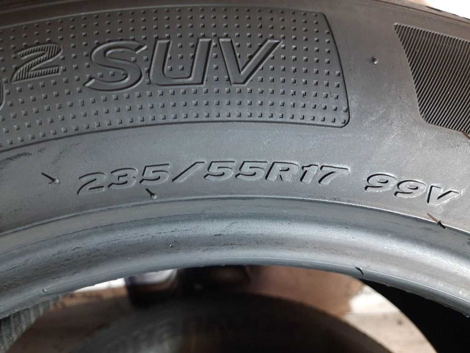 Шини 6мм 235/55 R17 HANKOOK Ventus S1 Evo2 SUV б/у літо склад